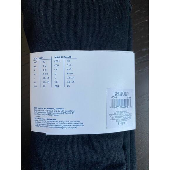 Old Navy Black High-Rise Leggings, size large - Picture 2 of 2